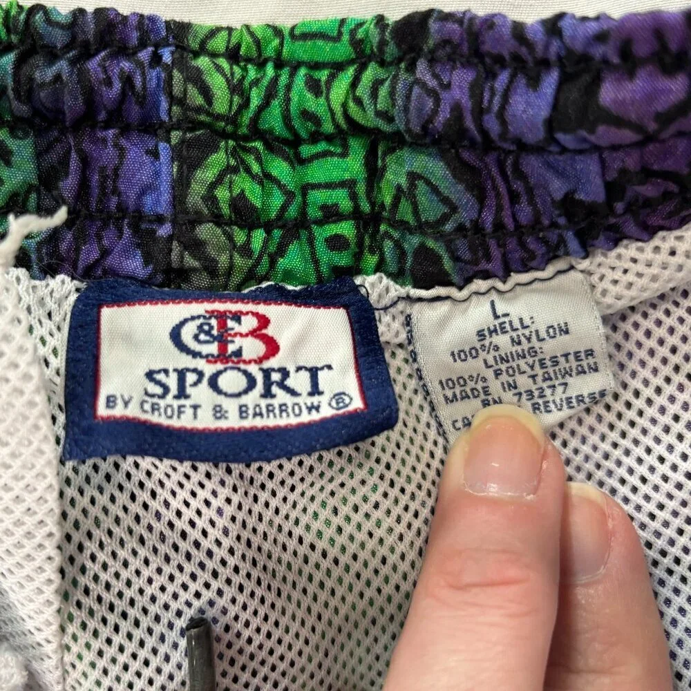 Vintage Croft and Barrow Swim Shorts Size Large Lot A